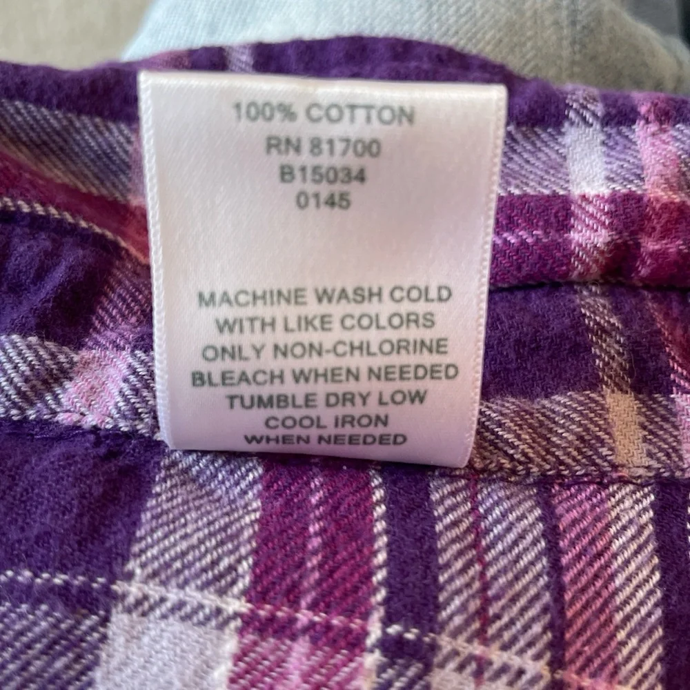 Blair Purple Plaid Flannel Shirt - Picture 5 of 6